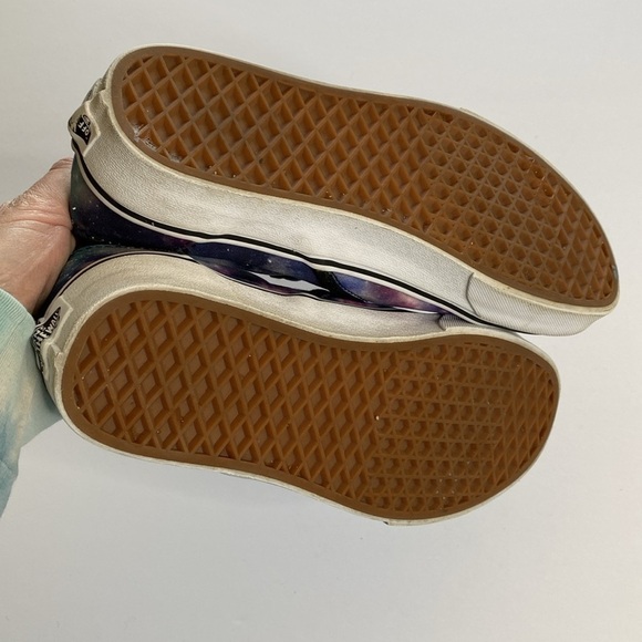 Vans classic galaxy slip on shoes purple blue VGUC women’s 10 ten - Picture 5 of 5